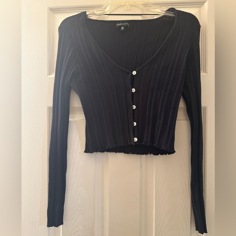 Kendall & Kylie Button Down Long Sleeve
